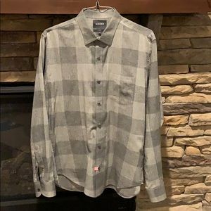 Bonobos Slim Fit Check Brushed Twill Grey Plaid